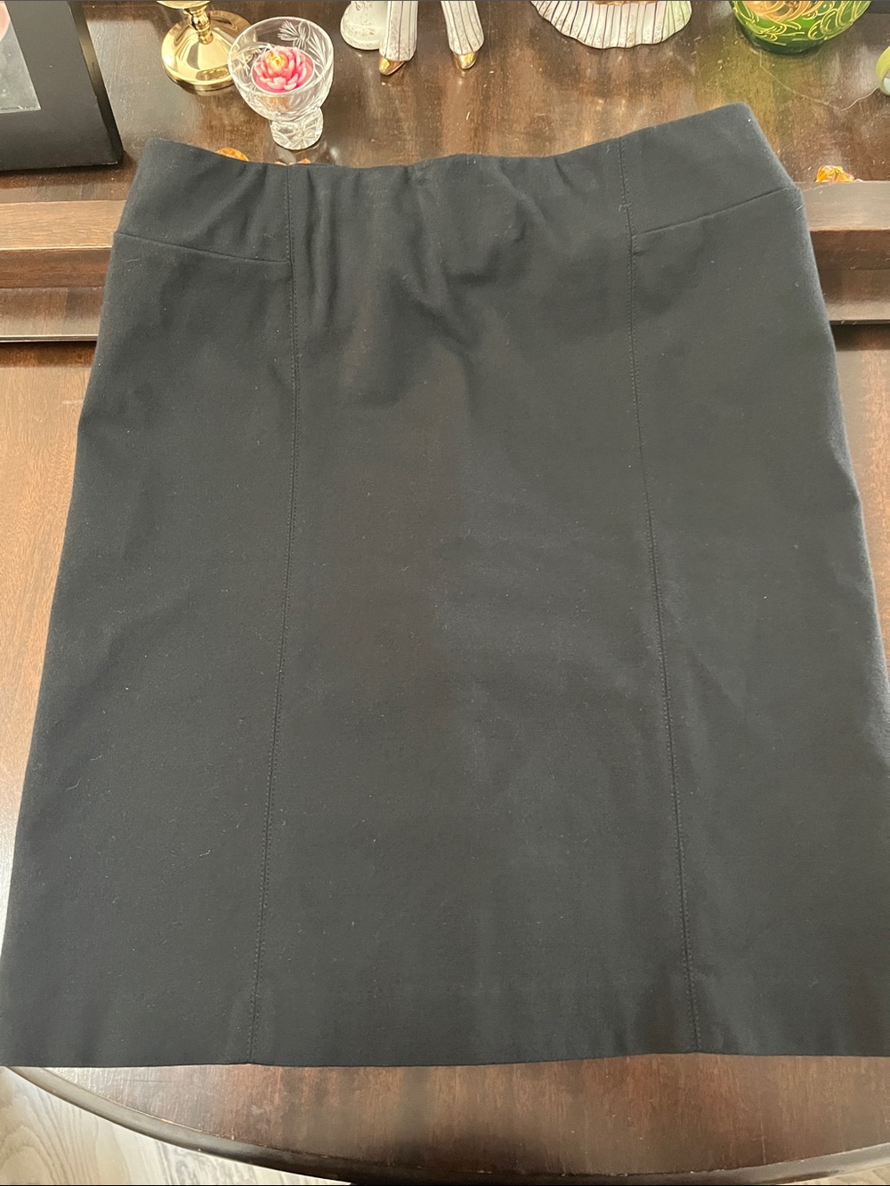 J. Jill Black Ponte Pencil Skirt - Sleek Tailored Silhouette